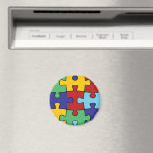 Autisme Awareness Puzzle Pattern Magneet (Insitu (Vaatwasser))