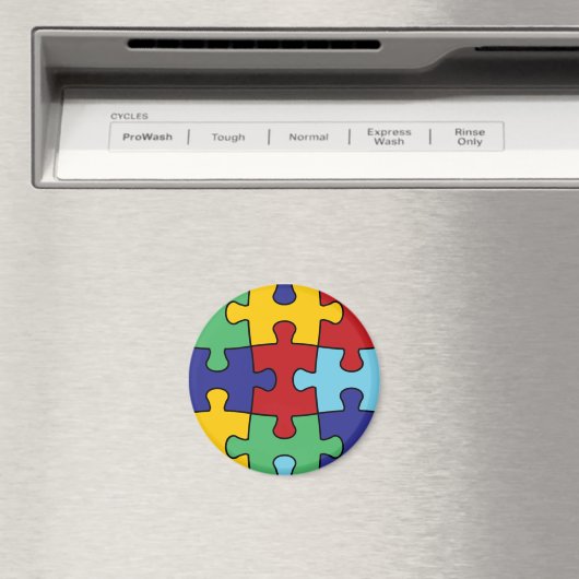 Autisme Awareness Puzzle Pattern Magneet (Insitu (Vaatwasser))