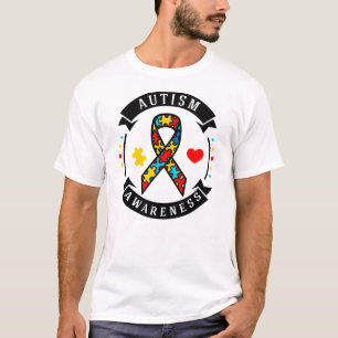 Autisme Awareness Puzzle Ribbon Autisme Mam T-shirt