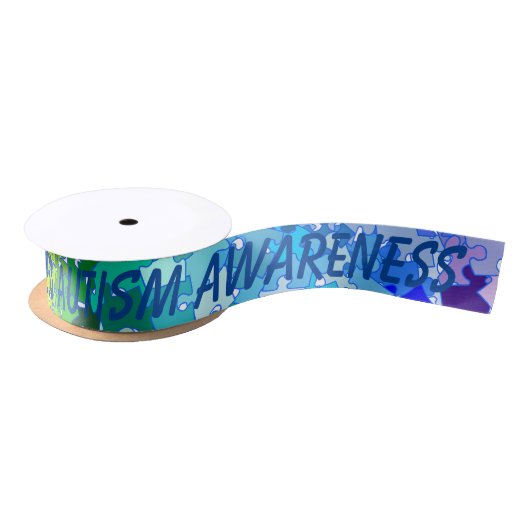 Autisme Awareness Puzzle Ribbon Lint (Spoel)