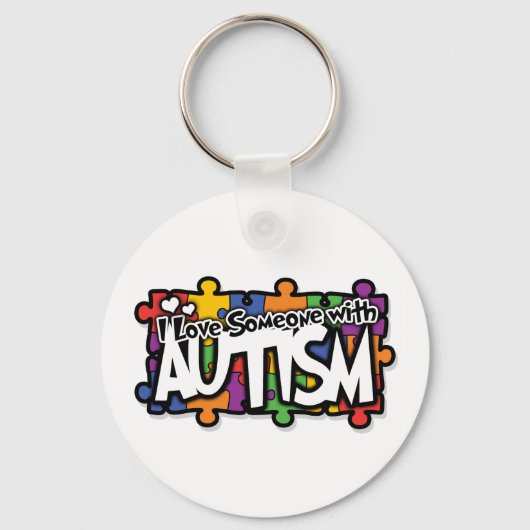 Autisme Awareness Puzzle Sleutelhanger (Voorkant)