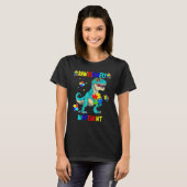 Autisme Awareness Rawrsomely Different Dinosaur Di T-shirt (Voorkant volledig)