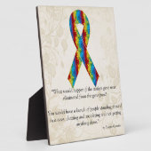 Autisme Awareness Ribbon Design 2 Fotoplaat (Zijkant)