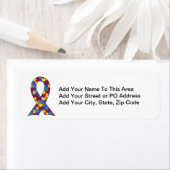 Autisme Awareness Ribbon Etiket (Insitu)