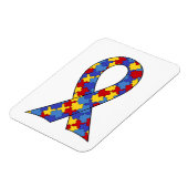 Autisme Awareness Ribbon Magneet (Linkerzijde)