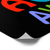 Autisme Awareness Ribbon Poster (Hoek)