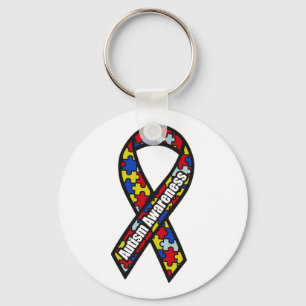 Autisme Awareness Ribbon Sleutelhanger