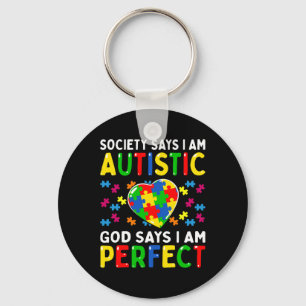 Autisme Awareness Society Zeg dat mijn autistieke Sleutelhanger