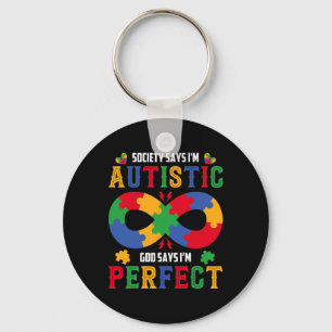 Autisme Awareness Society Zeg dat mijn autistieke Sleutelhanger