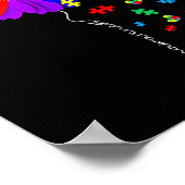 Autisme Awareness Sunflower Accepteert begrip lief Poster (Hoek)