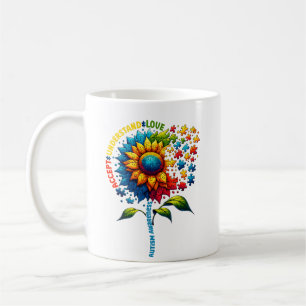 Autisme Awareness Sunflower Koffiemok