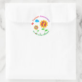 Autisme Awareness Sunflower Ronde Sticker (Tas)