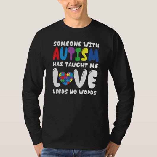 Autisme Awareness Support Autism Kinder for mam Da T-shirt (Voorkant)