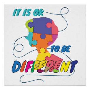 Autisme Awareness T-shirt ADHD-Shirten Autisme Perfect Poster
