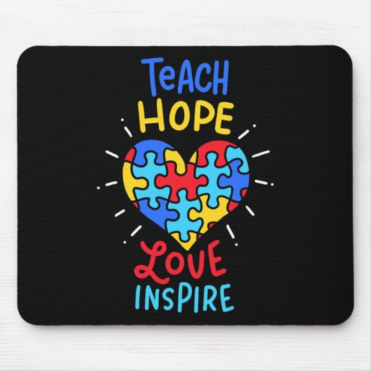 Autisme Awareness Teacher Muismat (Voorkant)