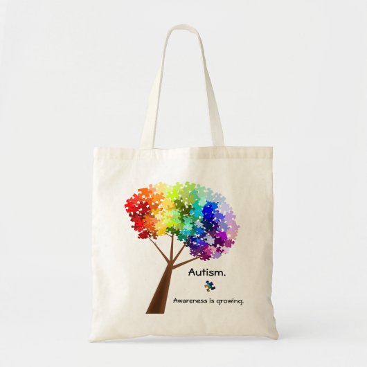 Autisme Awareness Tree Bag Tote Bag (Voorkant)
