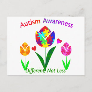 Autisme Awareness Tulip Briefkaart