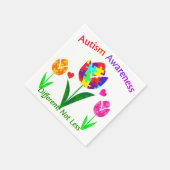 Autisme Awareness Tulip Servetten (Hoek)