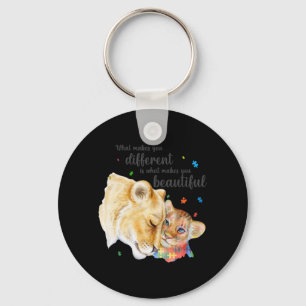 Autisme Awareness What Maakt you Different Lion Ma Sleutelhanger