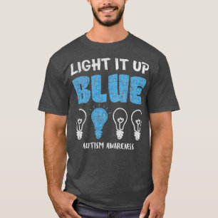 Autisme Awerness licht op blauw autistisch Kind T-shirt