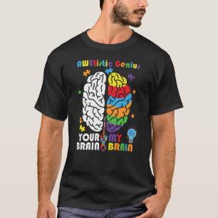 Autisme Awetist Genius Brain Autist T-shirt