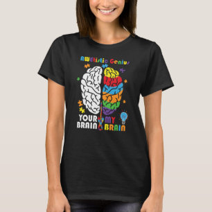 Autisme Awetist Genius Brain Autist T-shirt