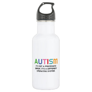 Autisme-besturingssysteem Waterfles