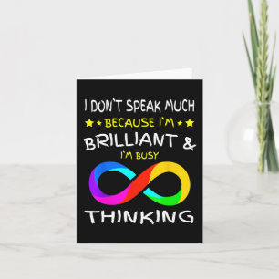 Autisme Bewustheid Puzle Piece Rainbow Infinfinity Kaart