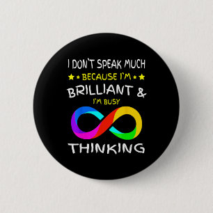 Autisme Bewustheid Puzle Piece Rainbow Infinfinity Ronde Button 5,7 Cm