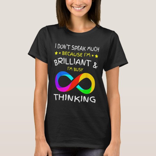 Autisme Bewustheid Puzle Piece Rainbow Infinfinity T-shirt (Voorkant)