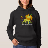 Autisme Bewustheid Schuif Lion Puzzle Piecces Rege Hoodie (Voorkant)