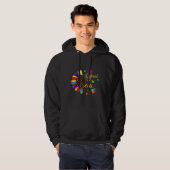 Autisme Bewustheid Zonnebloem anders maar niet min Hoodie (Voorkant volledig)