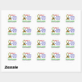 AUTISME BEWUSTMAAND APRIL RONDE STICKER (Vel)