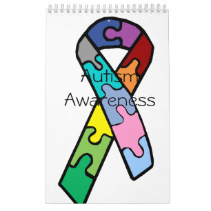 Autisme Bewustmaking 12-maands Agenda Kalender