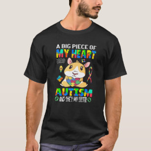 Autisme Bewustmaking Een groot stuk van mijn hart T-shirt