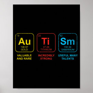 Autisme Bewustmaking Vrouwen Mam Kinder Acceptatie Poster