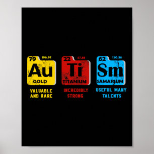 Autisme Bewustmaking Vrouwen Mannen Kinder element Poster