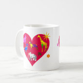 Autisme-bewustmakingsdieren Koffiemok (Voorkant links)