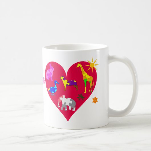 Autisme-bewustmakingsdieren Koffiemok (Rechts)