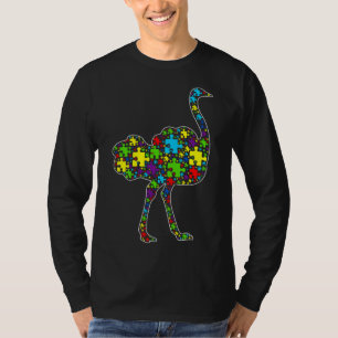 Autisme Bewustmakingsdieren van het puzzelstuk T-shirt