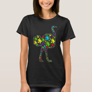 Autisme Bewustmakingsdieren van het puzzelstuk T-shirt