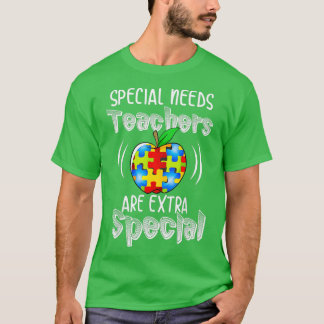 Autisme Bewustmakingskunst Cute Autism Teachers Sp T-shirt