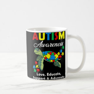Autisme-bewustmakingsschildpadden Puzzle Mam Suppo Koffiemok