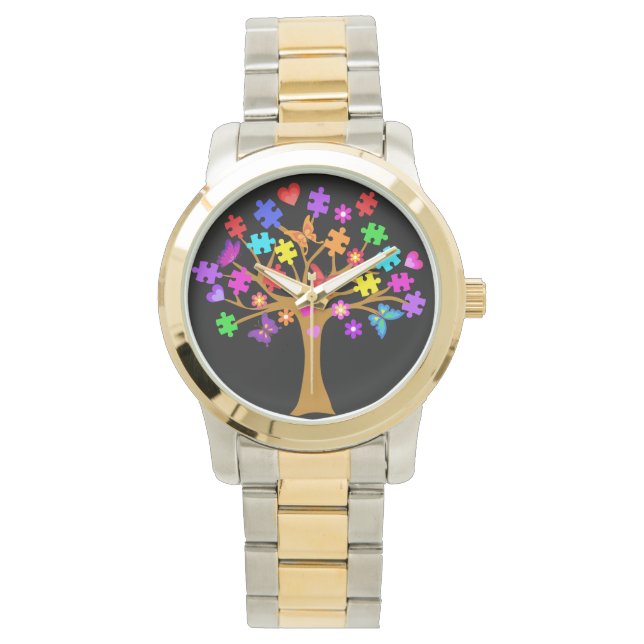 Autisme-bewustmakingsstructuur Horloge (Voorkant)