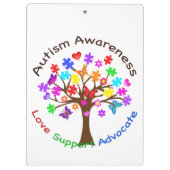 Autisme-bewustmakingsstructuur Klembord (Achterkant)