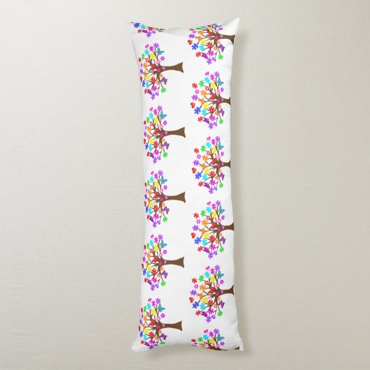 Autisme-bewustmakingsstructuur Lichaamskussen (Achterkant (Verticaal))