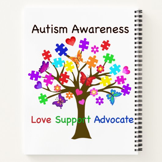 Autisme-bewustmakingsstructuur Notitieboek (Achterkant)