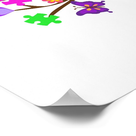 Autisme-bewustmakingsstructuur Poster (Hoek)
