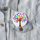 Autisme-bewustmakingsstructuur Ronde Button 7,6 Cm (In situ)