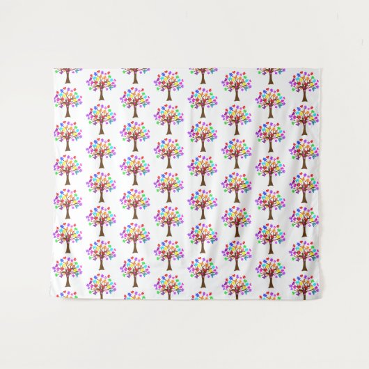 Autisme-bewustmakingsstructuur Wandkleed (Voorkant (horizontaal))